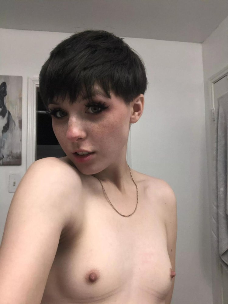 Short female haircut