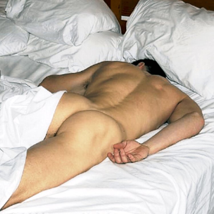 Naked drunken sleeping guys