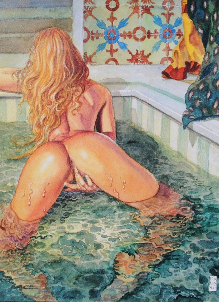 Milo Manara Erotic paintings