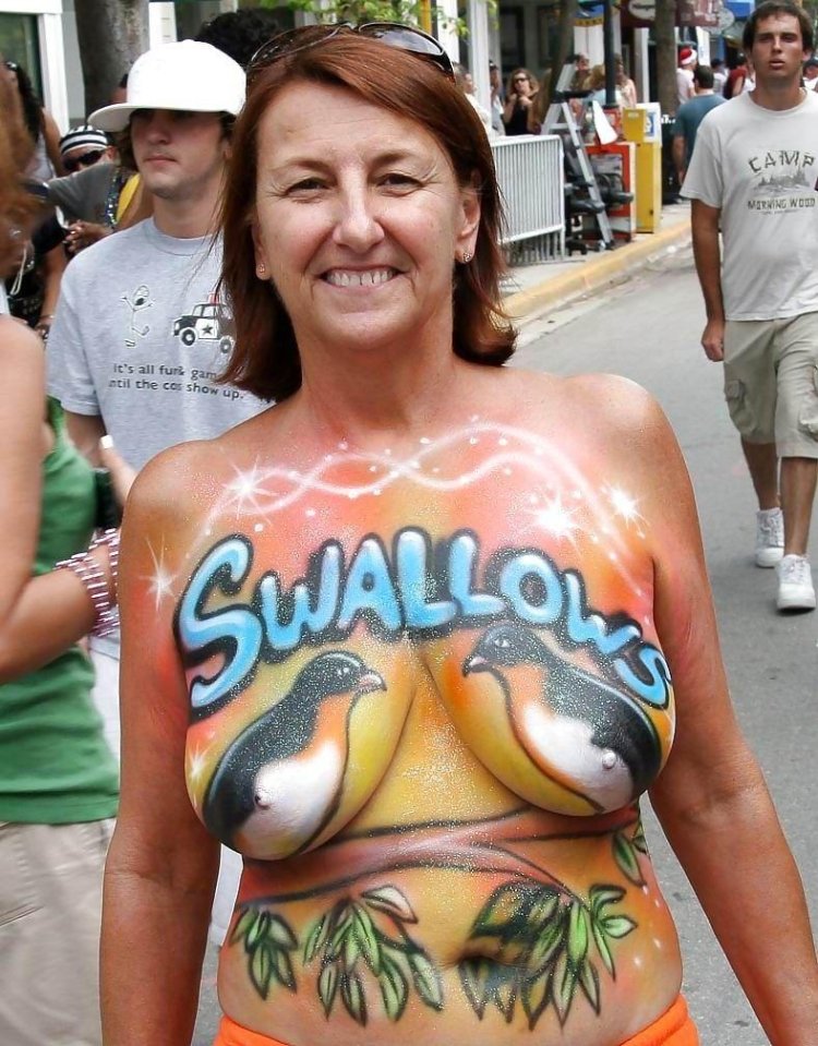 Bodiart on the chest