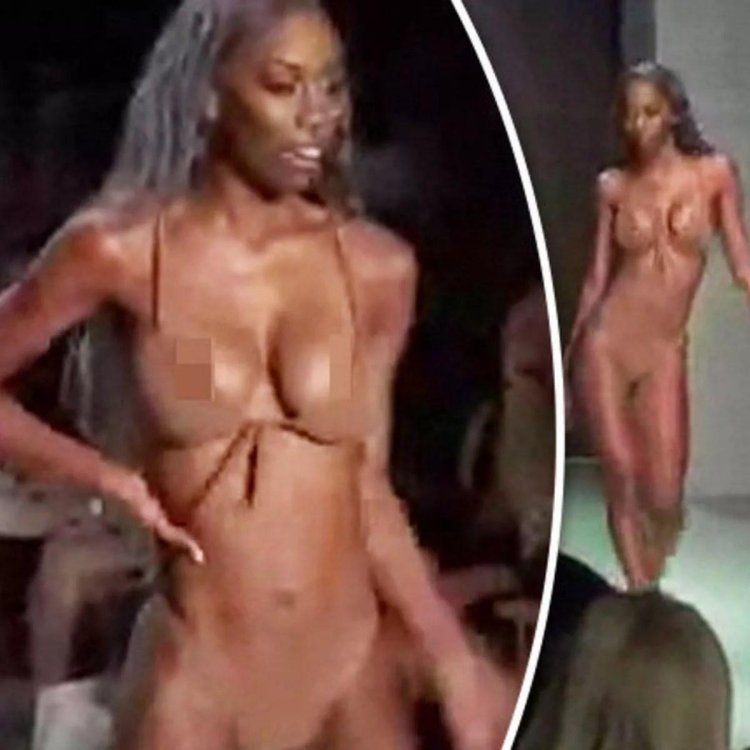 Models on the catwalk in swimsuits