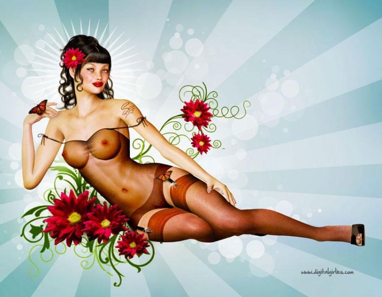 Naked beauties in Pin AP