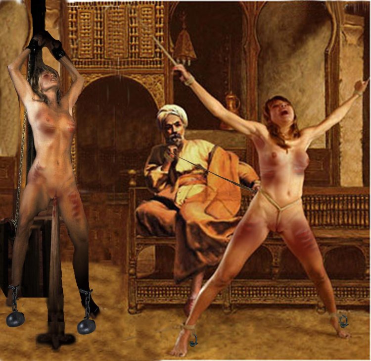 Bdsm torture slaves in a harem