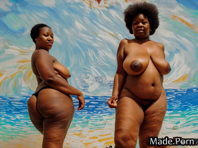 Naked old black women