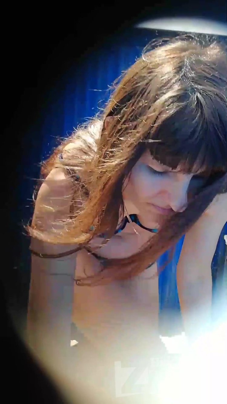 Hidden camera in a beach cabin