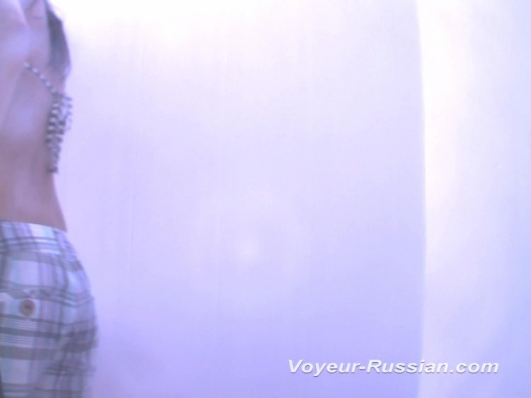 Hidden camera in a beach cabin