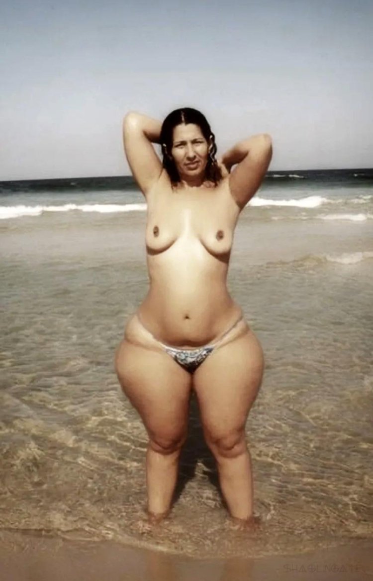 A woman with wide hips