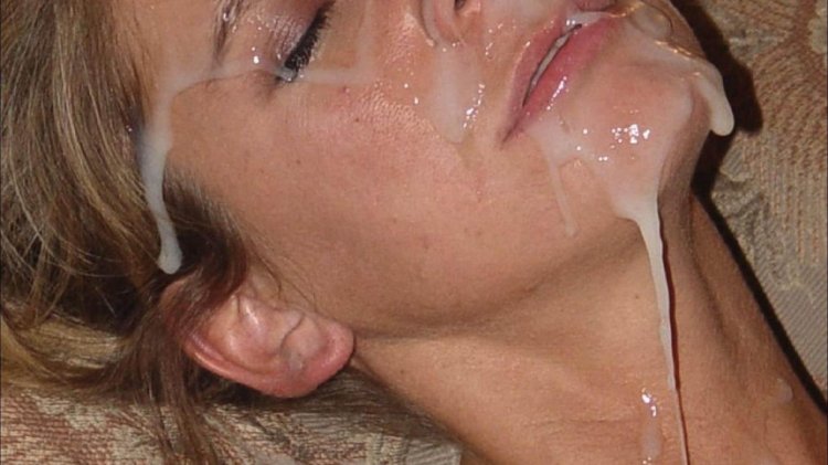 Cum on amateur face
