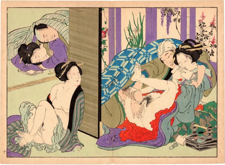 Japanese erotic engraving Xuung