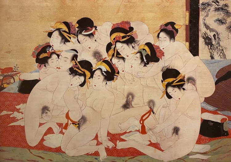 Sunga Japanese pornographic painting