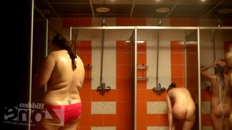 Hidden cameras in a female shower