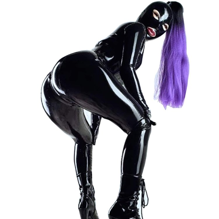 Latex rubber gummi mask hood