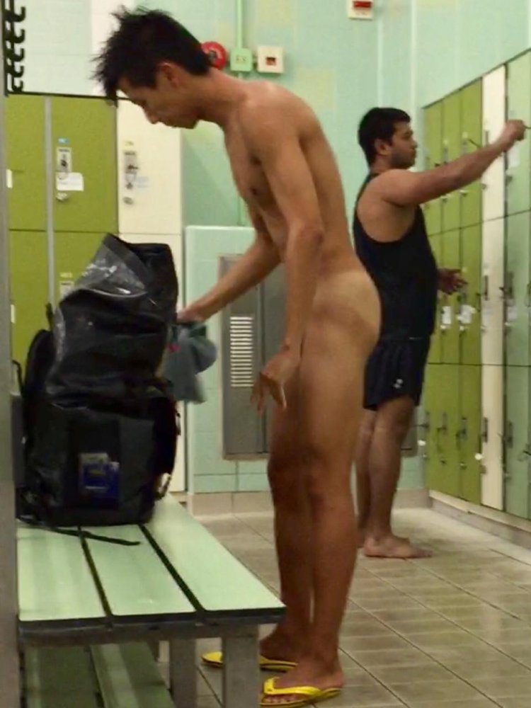 In the male locker room
