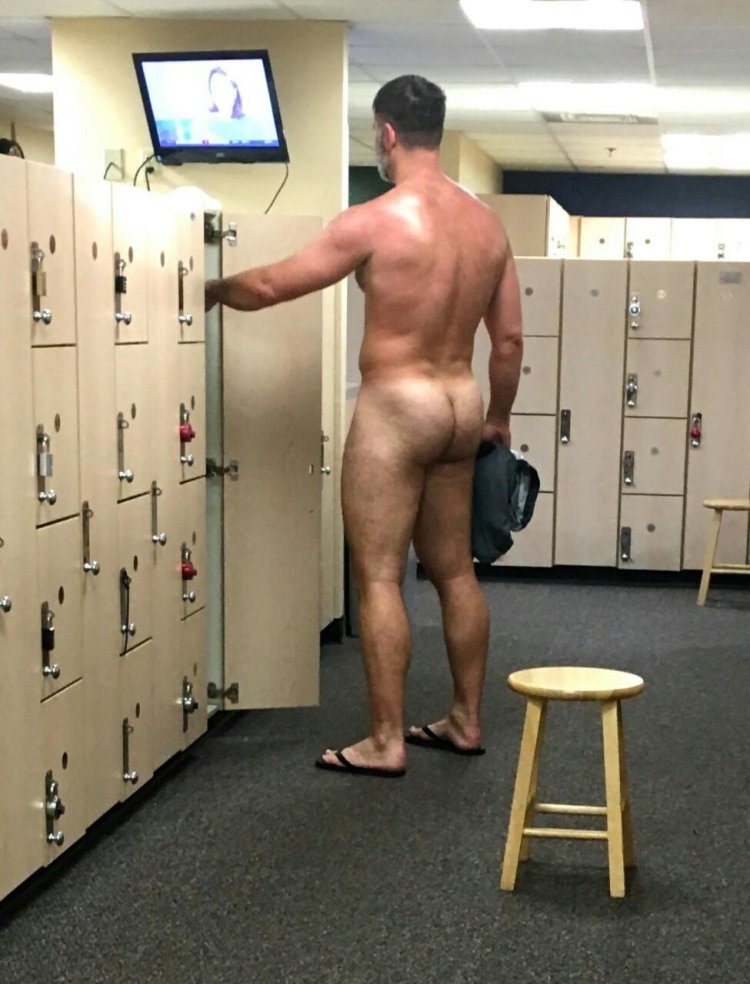 In the male locker room