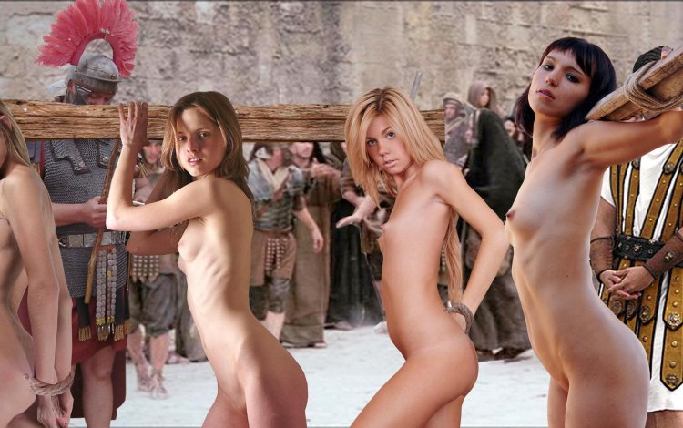 Competitions of naked slaves