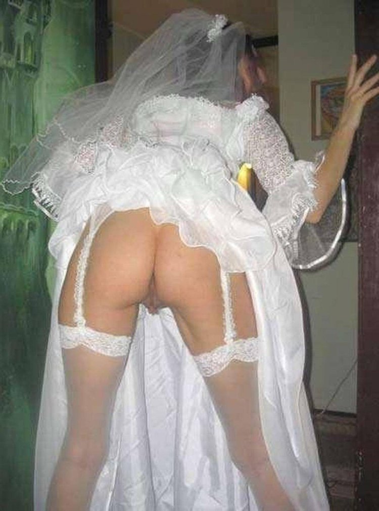 Under the dress of bride