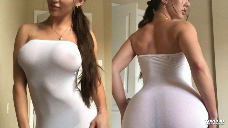 Girl in a tight dress