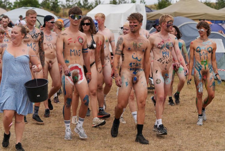 Naked at the festival