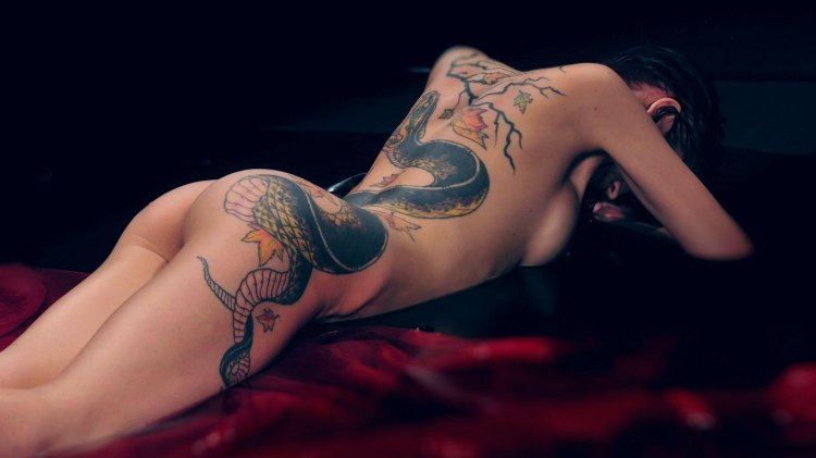 Erotic tattoo