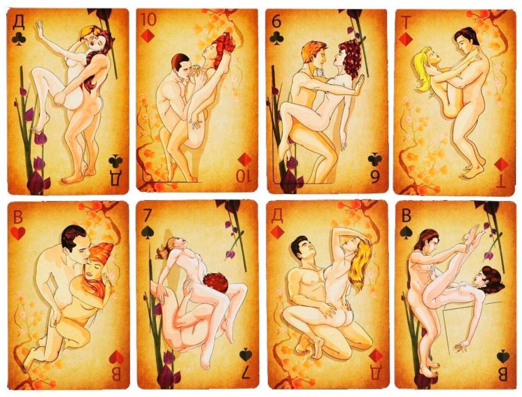 Pornographic playing cards