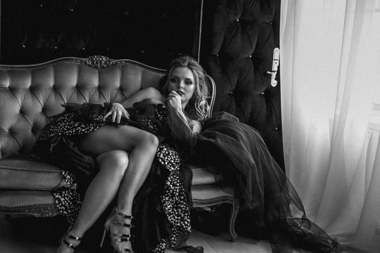 The girl is beautiful