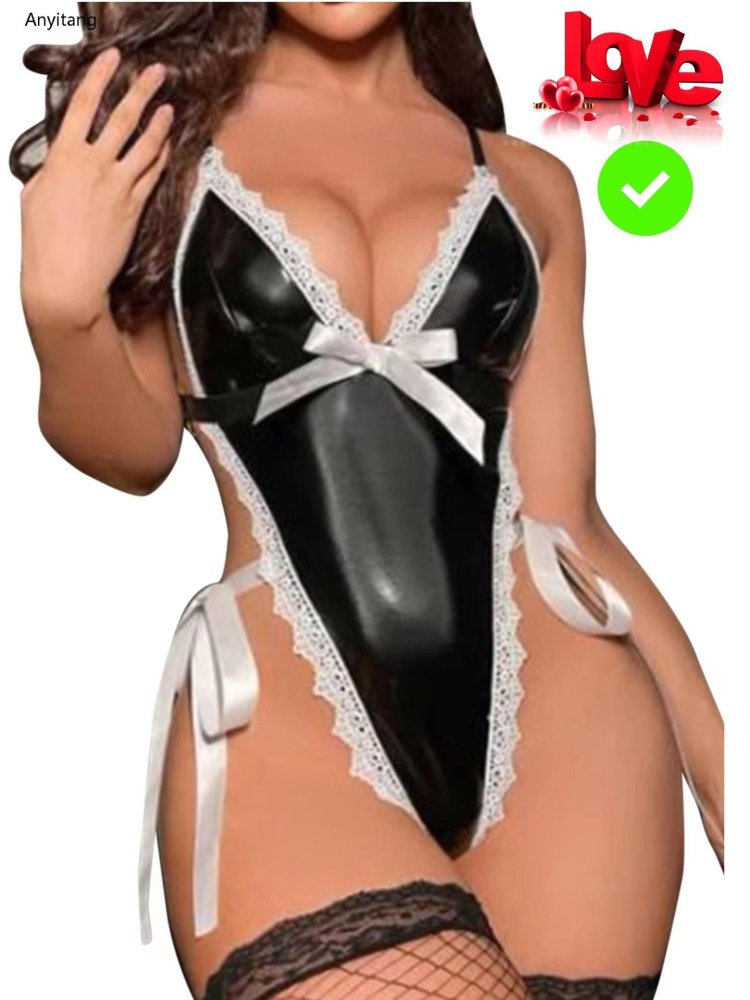 Leather erotic linen