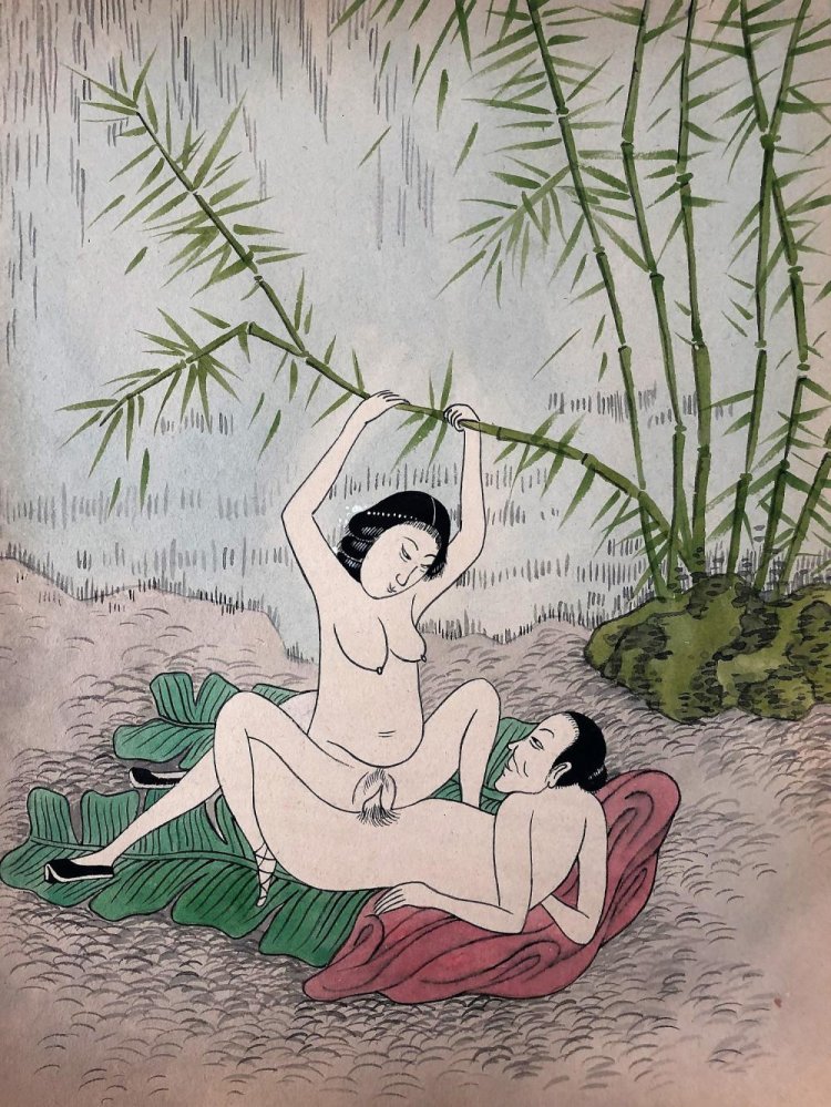 Modern erotic painting of China