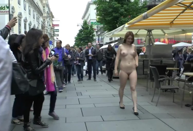 Naked on the street