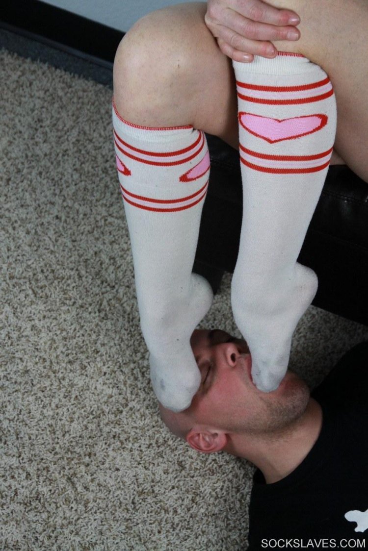Sniffing Socks Slave Worship