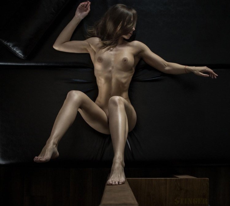 Very thin naked women