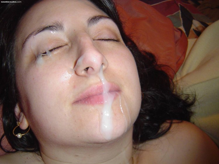 Mature wife in sperm