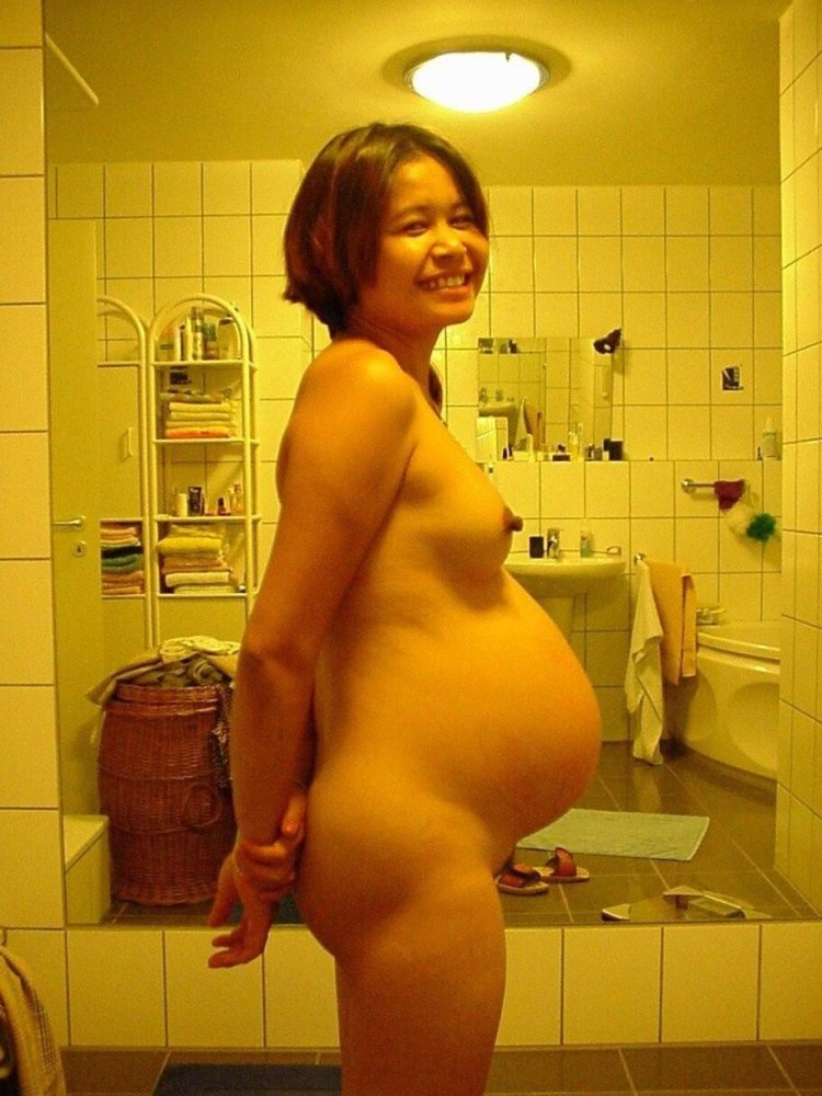 Mature naked pregnant Asian people