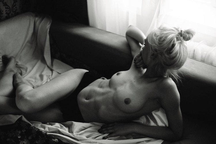 In the style of nude