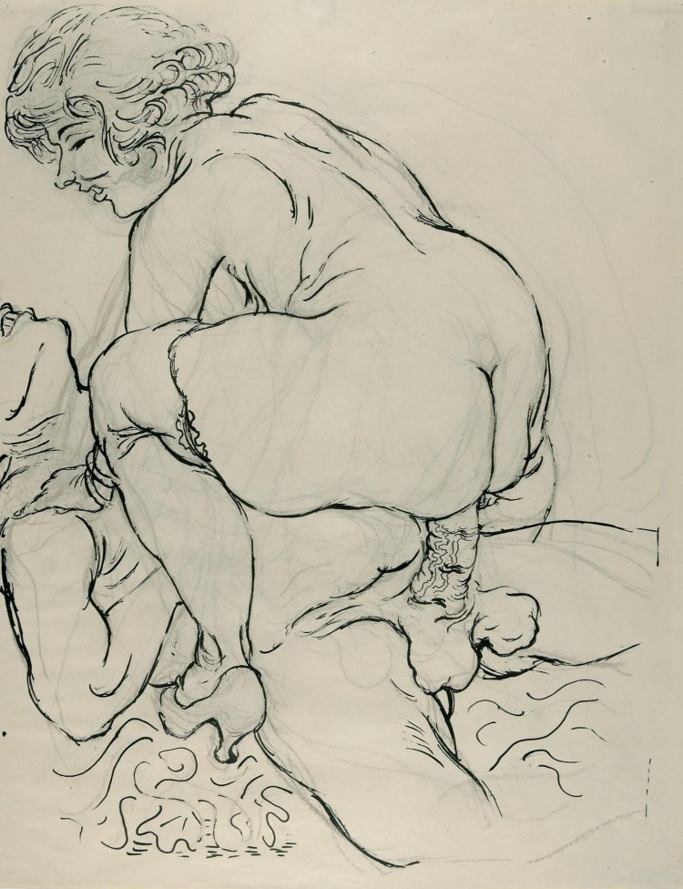 Erotic drawings of George Gross