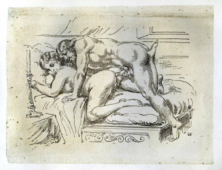 Erotic engraving