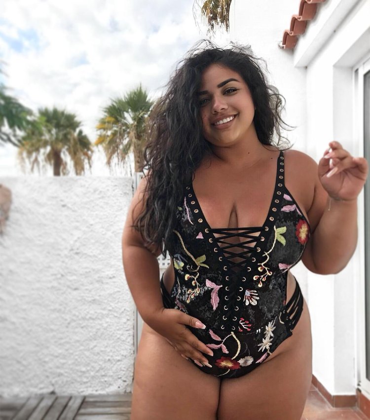 Plus-size model Diana Sirokai