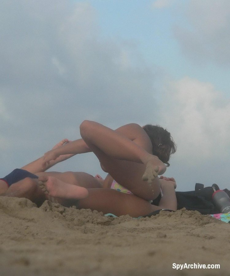 Spied on a public beach