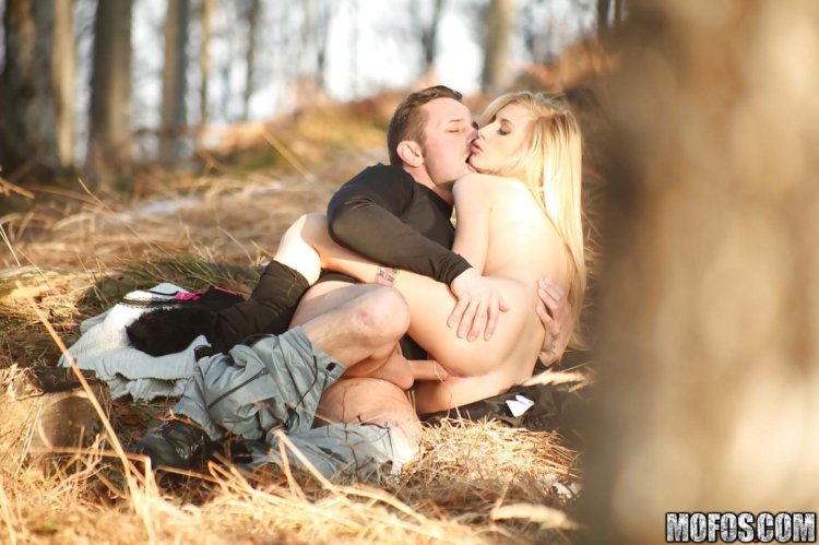 Sex in the autumn forest