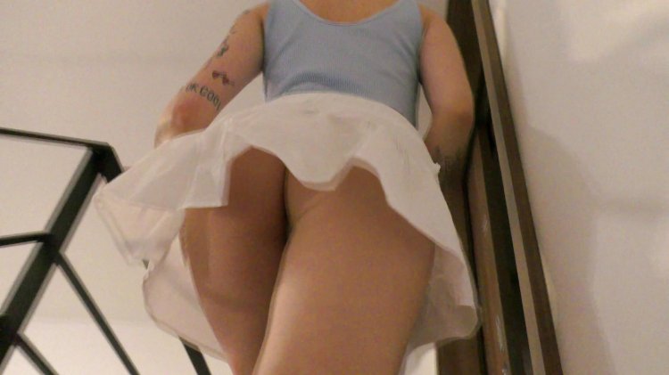 Very short skirt transparent