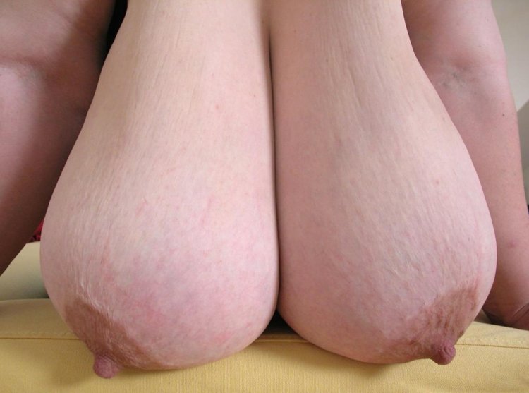 Huge boobs old women