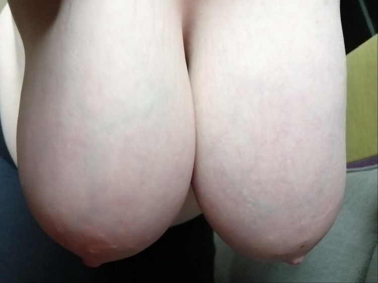 Little hanging boobs