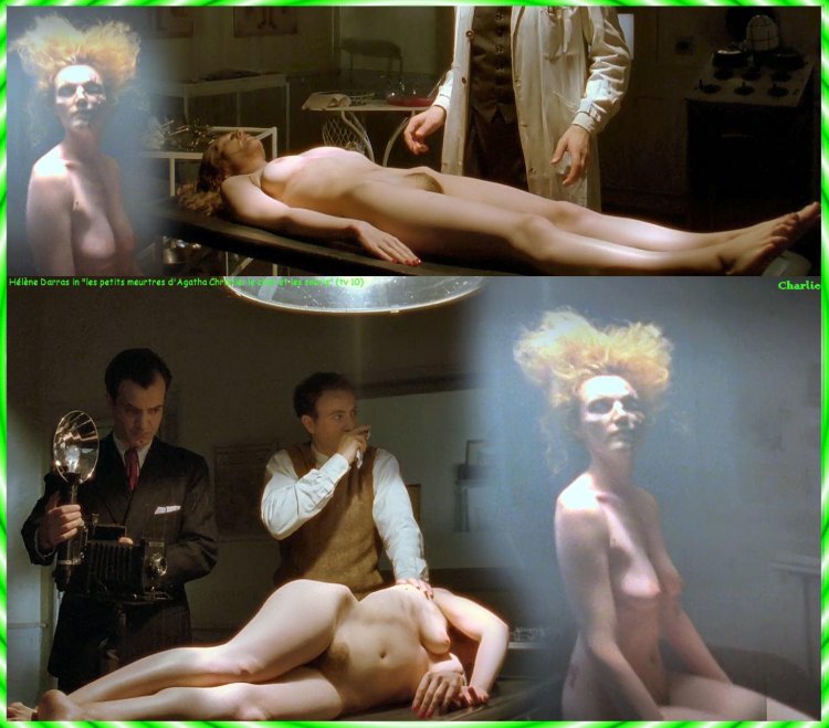 The body of a naked woman