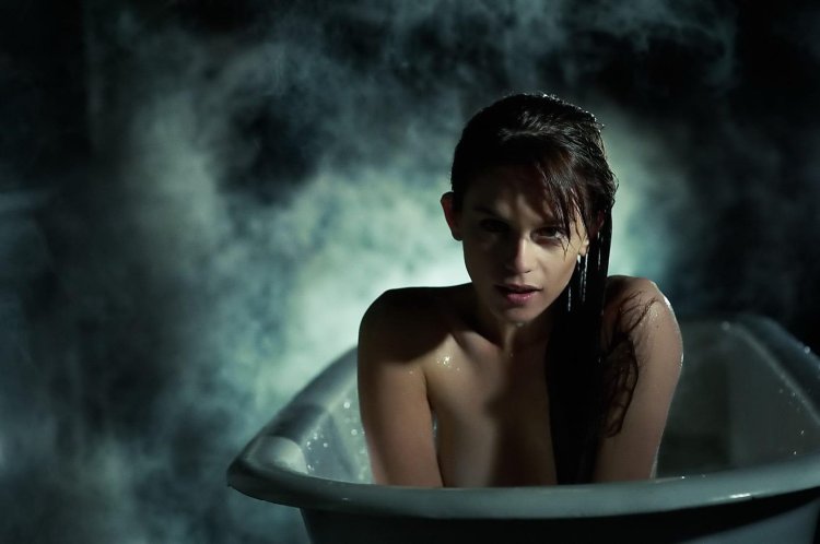 Girl in the bathroom