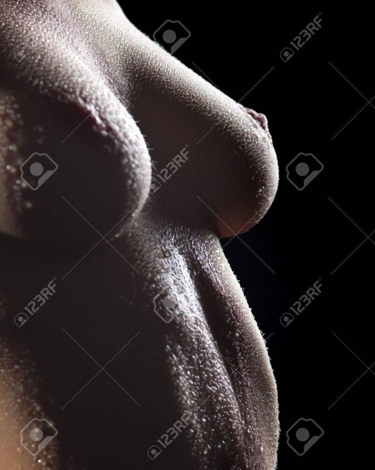 Naked female breasts