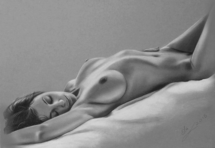 Drawings of naked women