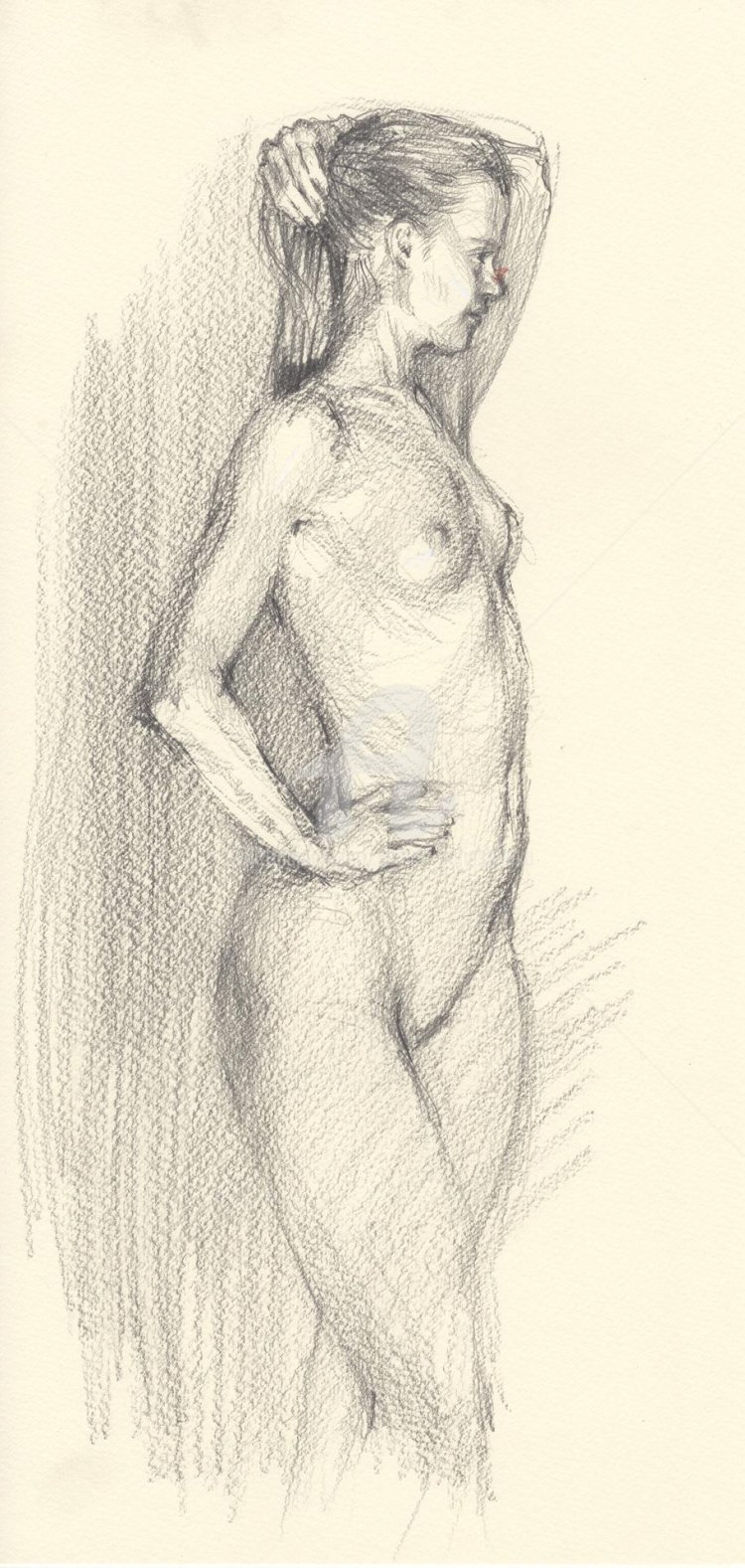 Naked drawing sketch