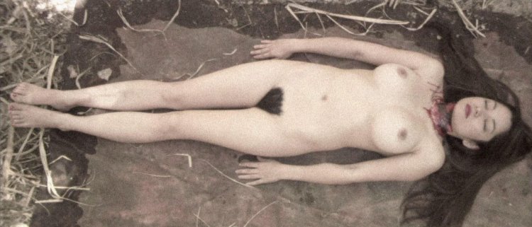 Naked corpses of women