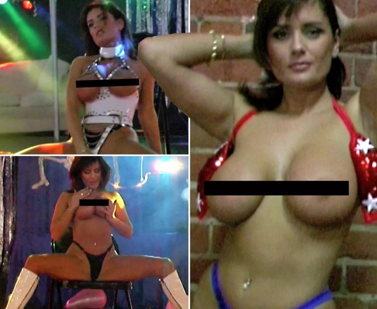 The actress is naked