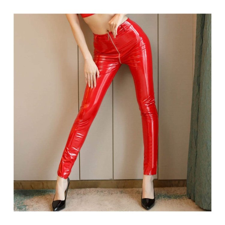 Latex pants are women