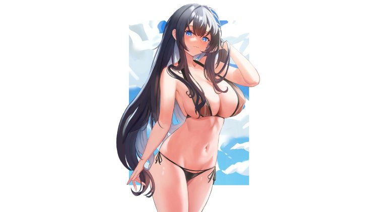 Girl with big anime boobs